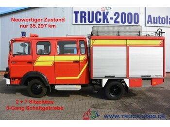 Koffer Transporter, Transporter mit Doppelkabine Magirus Deutz 75E16 A Mannschaft- Feuerwehr Löschpumpe Top: das Bild 1