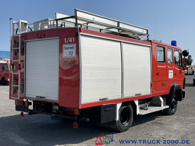 Koffer Transporter, Transporter mit Doppelkabine Mercedes-Benz 814 D Metz Feuerwehr Löschfahrzeug 32TKM 9Sitzer: das Bild 13