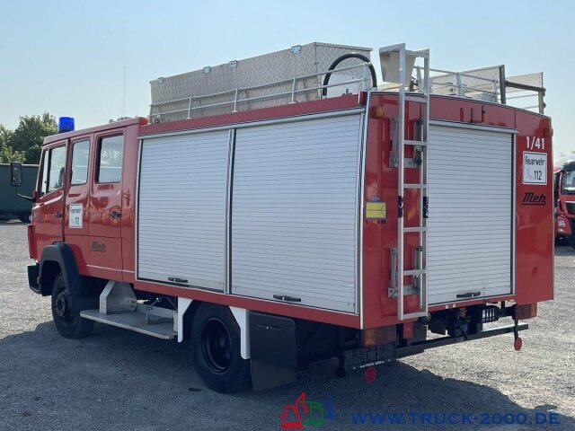 Koffer Transporter, Transporter mit Doppelkabine Mercedes-Benz 814 D Metz Feuerwehr Löschfahrzeug 32TKM 9Sitzer: das Bild 10