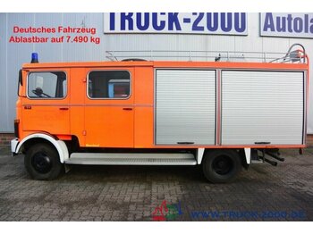 Koffer Transporter, Transporter mit Doppelkabine Mercedes-Benz LP 813 TROLF Feuerwehr 9 Sitzer nur 18.760 km: das Bild 1