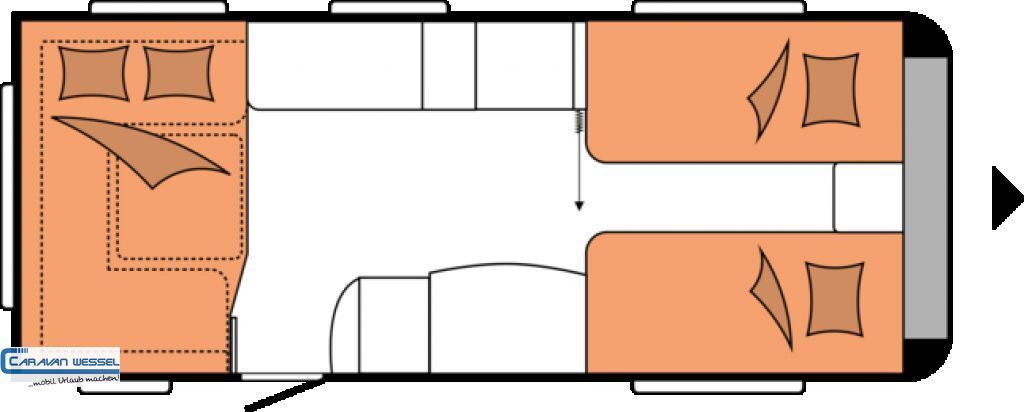 NEU: Wohnwagen Hobby Prestige 560 UL 2023 2000kg. V.für AUTARK: das Bild 3