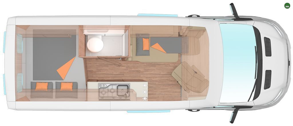 NEU: Camper Van Weinsberg CaraBus 600 MQ (Ford) Modell 2023, 130 PS: das Bild 3