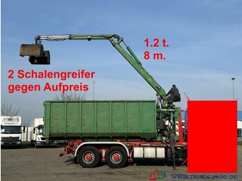  Abrollcontainer 23 m³ + Kran Hiab F 95S 1.2t 8m - Abrollcontainer: das Bild 1