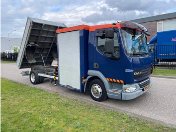 Kipper, Autokran DAF LF 45 kipper + crane: das Bild 2