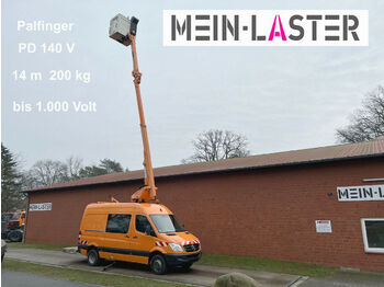 LKW mit Arbeitsbühne Mercedes-Benz 516 Sprinter Palfinger PD140V 200kg 14m  1. Hand: das Bild 1