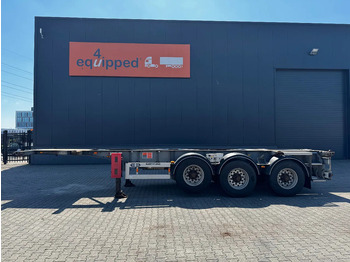 Container/ Wechselfahrgestell Auflieger Van Hool 20FT/30FT, ADR (EX/II, EX/III, FL, AT), BPW + drum, ALCOA, galvanized, liftaxle, NL-Chassis, 80% tyres: das Bild 3