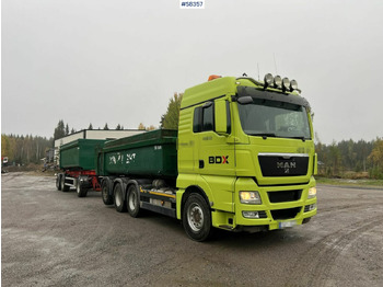 Kipper MAN TGF 35.540 med RKP 3-9.0 Vagn Gravel (Cassette) SEE VIDEO: das Bild 2