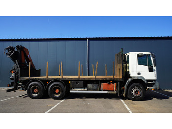 Autokran Iveco EUROTRAKKER CURSOR 350 6X4 FLATBED WITH PALFINGER PK 20002 CRANE: das Bild 4