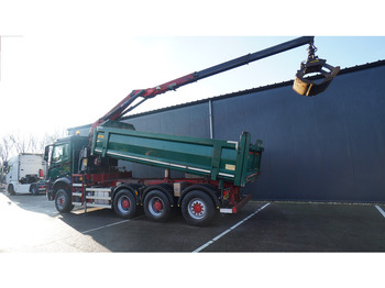 Autokran Mercedes-Benz AROCS 3542 8X4 2 SIDE TIPPER WITH HMF Z 1943 CRANE 407.000KM: das Bild 3