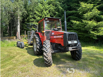 Traktor, Rückewagen Traktor Volvo BM 805-4 med skogsvagn och kran: das Bild 2