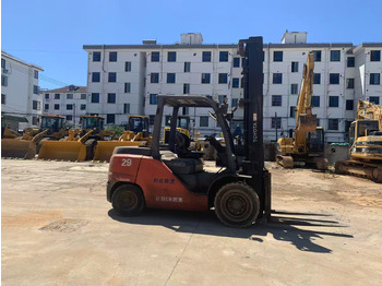 Dieselstapler Toyota FD50 Forklift Original Color Japan Forklift with High Mast: das Bild 3