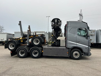 Holztransporter, Autokran Volvo FH 16 650 6x4 Langholzzug + Doll M2K-9L Nachläufer mit Palfinger Epsilon S260C96, I-Shift, Retarder,: das Bild 4