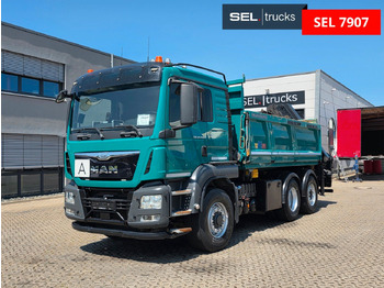 Kipper, Autokran MAN TGS 28.480 6X4H-4 BL /HIAB /Fernbed. / Lenkachse: das Bild 3