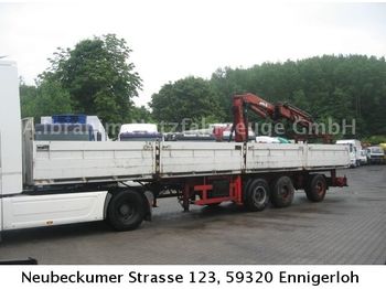 Pritschenauflieger/ Plattformauflieger Ackermann PS 24/12,5 E mit MKG 150: das Bild 1