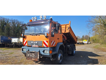 Kipper, Autokran MAN TGM 18.240PS 4x4 3.S-Kipper mit Kran: das Bild 2