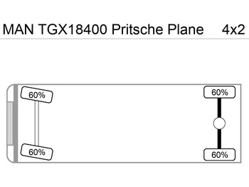 Plane LKW MAN TGX18.400 Pritsche Plane: das Bild 5