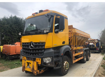 Schneeräumfahrzeug Mercedes-Benz Arocs 3333 6x6 piaskarka solarka econ pług schmidt: das Bild 2