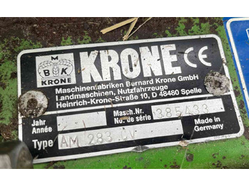 Mähwerk Krone AM283 CV schijvenmaaier Hooibouwmachines.: das Bild 5