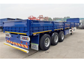 NEU: Pritschenauflieger/ Plattformauflieger Für die Beförderung von Silo TITAN 3 Axle 50 Ton Side Wall Trailer for Sale In Kenya: das Bild 3