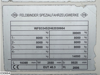 Tankauflieger Feldbinder Silo 40.000 Liter, 3 Comp: das Bild 4