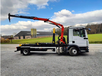 Abrollkipper, Autokran MAN TGL 12.250 Containersysteem Jimeca met kraan Palfinger PK4501: das Bild 4