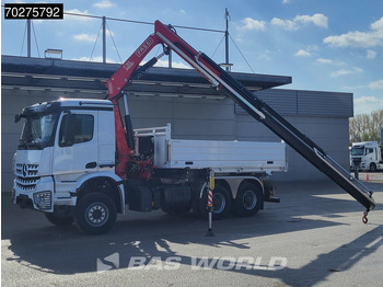 NEU: Kipper, Autokran Mercedes-Benz Arocs 3348 6X4 Fasi F195A.2.24 Kran 3 sided tipper 9m3 Big-Axle Navi Euro 6: das Bild 3