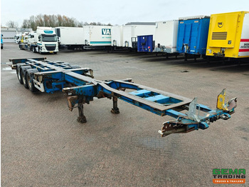 Container/ Wechselfahrgestell Auflieger Pacton T3-010 3-Assen BPW - MULTI - Trommelremmen - LiftAs - 3x Uitschuifbaar - 11/2026 APK: das Bild 5