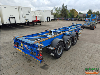 Container/ Wechselfahrgestell Auflieger Van Hool 3B0079 3-Assen SAF - Schijfremmen - Alle aansluitingen / Universeel chassis - 10 Stuks op Voorraad: das Bild 4