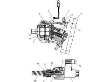 CASE Hydraulikmotor