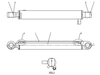 CASE Hydraulikzylinder