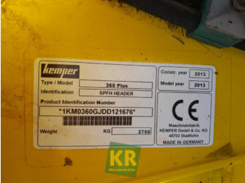 KEMPER Pflückvorsatz für Mähdrescher