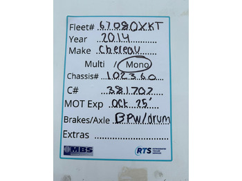 Kühlkoffer Auflieger Chereau 2014 SLXi Spectrum – 67080XKT: das Bild 2 Kühlkoffer Auflieger Chereau 2014 SLXi Spectrum – 67080XKT: das Bild 2