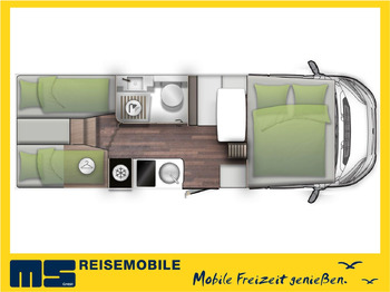 Alkoven Wohnmobil Forster A 699 EB / -MODELL 2025- / 140 PS / EINZELBETTEN: das Bild 2