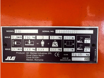 Gelenkarmbühne JLG 510 AJ Deutz Diesel 17.8 meter Knikarm Hoogwerker: das Bild 3