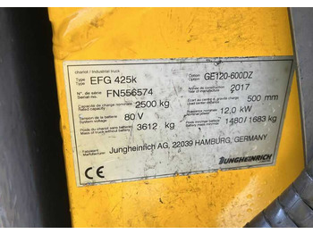 Elektrostapler Jungheinrich EFG425k: das Bild 4