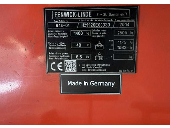 Schubmaststapler Linde R14: das Bild 4