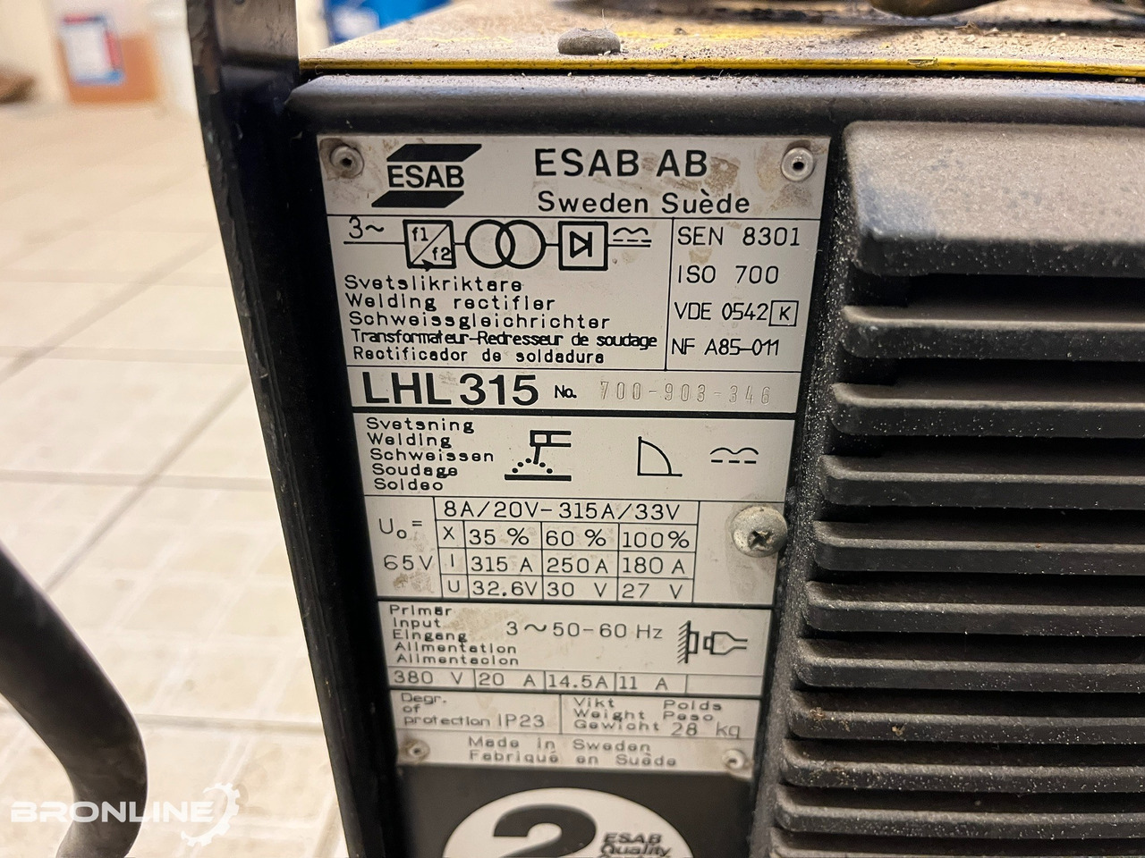 Esab LHL315 Keevitusaparaat - Schweissgeräte: das Bild 5 Esab LHL315 Keevitusaparaat - Schweissgeräte: das Bild 5