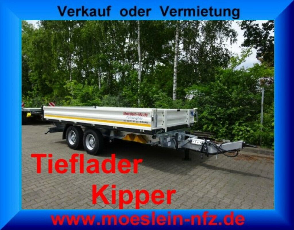 Möslein 13 t Tandem 3- Seitenkipper Tieflader-- Neufahr - Kipper Anhänger: das Bild 2 Möslein 13 t Tandem 3- Seitenkipper Tieflader-- Neufahr - Kipper Anhänger: das Bild 2