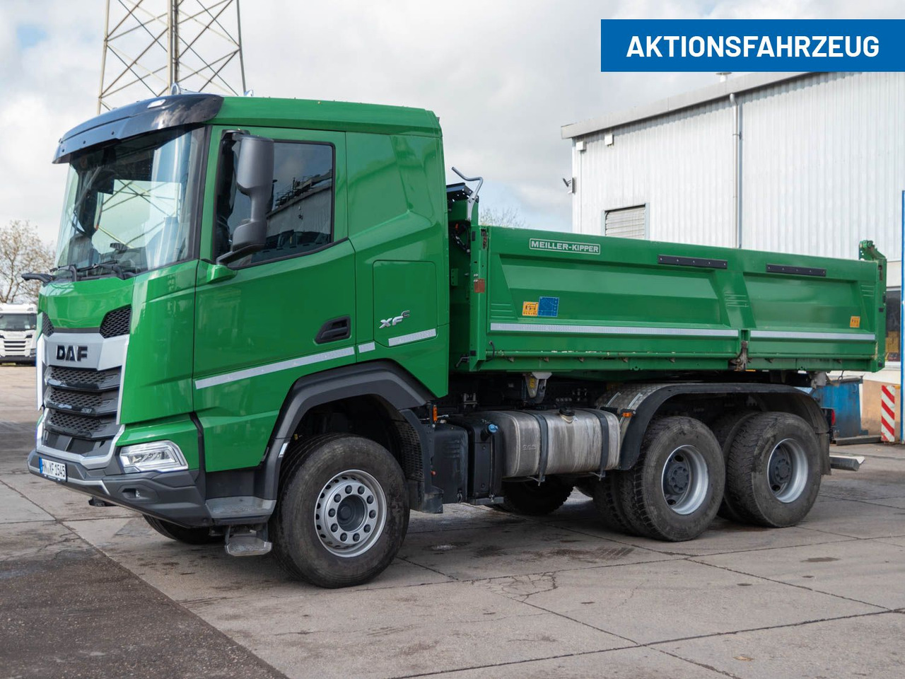 DAF FAT XFC 530 SL Meiller TRIGENIUS D 316 DAF FAT XFC 530 SL Meiller TRIGENIUS D 316 - Kipper: das Bild 1 DAF FAT XFC 530 SL Meiller TRIGENIUS D 316 DAF FAT XFC 530 SL Meiller TRIGENIUS D 316 - Kipper: das Bild 1