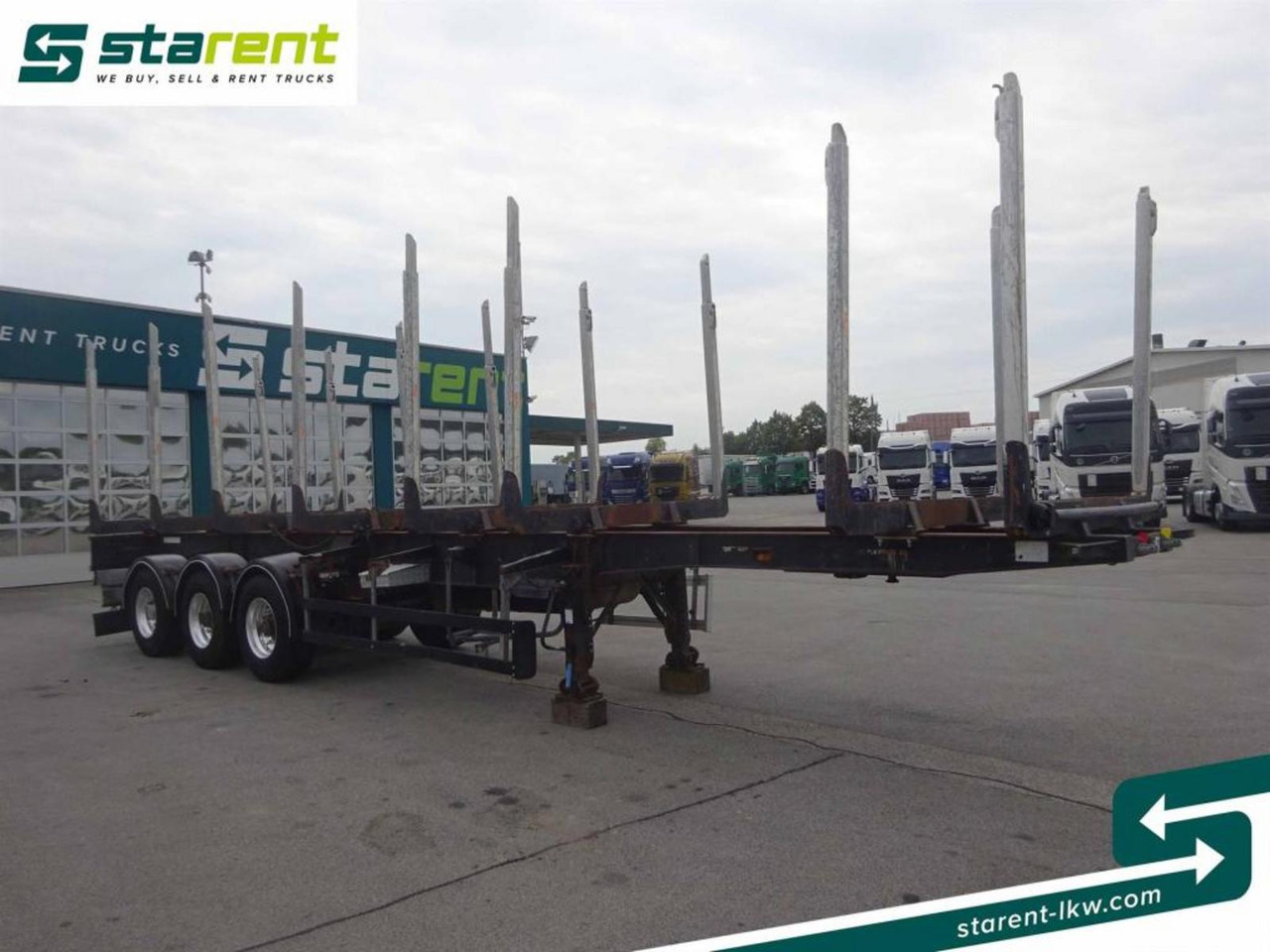 Hangler Holzrungen Auflieger Exte Rungen Lift-A Lenkachse - Holzauflieger: das Bild 3 Hangler Holzrungen Auflieger Exte Rungen Lift-A Lenkachse - Holzauflieger: das Bild 3