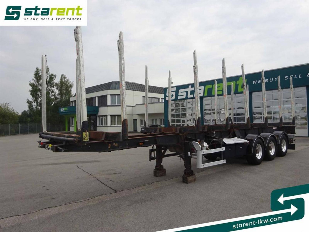 Hangler Holzrungen Auflieger Exte Rungen Lift-A Lenkachse - Holzauflieger: das Bild 1 Hangler Holzrungen Auflieger Exte Rungen Lift-A Lenkachse - Holzauflieger: das Bild 1