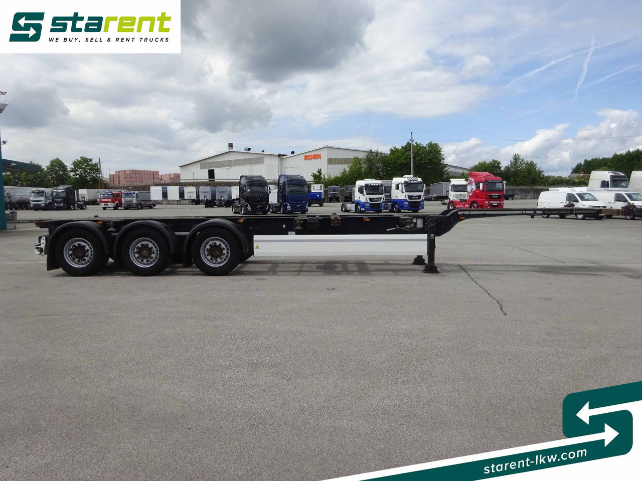 Krone Containerchassis 1x20/2x20/1x40/1x45, Liftachse - Container/ Wechselfahrgestell Auflieger: das Bild 4 Krone Containerchassis 1x20/2x20/1x40/1x45, Liftachse - Container/ Wechselfahrgestell Auflieger: das Bild 4