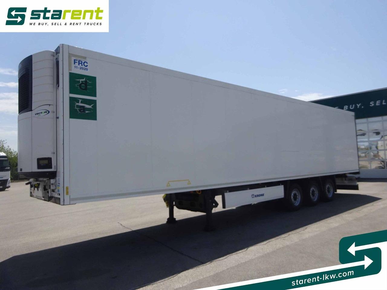 Krone Thermotrailer, Carrier Vector 1950, Doppelstock - Koffer Auflieger: das Bild 1 Krone Thermotrailer, Carrier Vector 1950, Doppelstock - Koffer Auflieger: das Bild 1