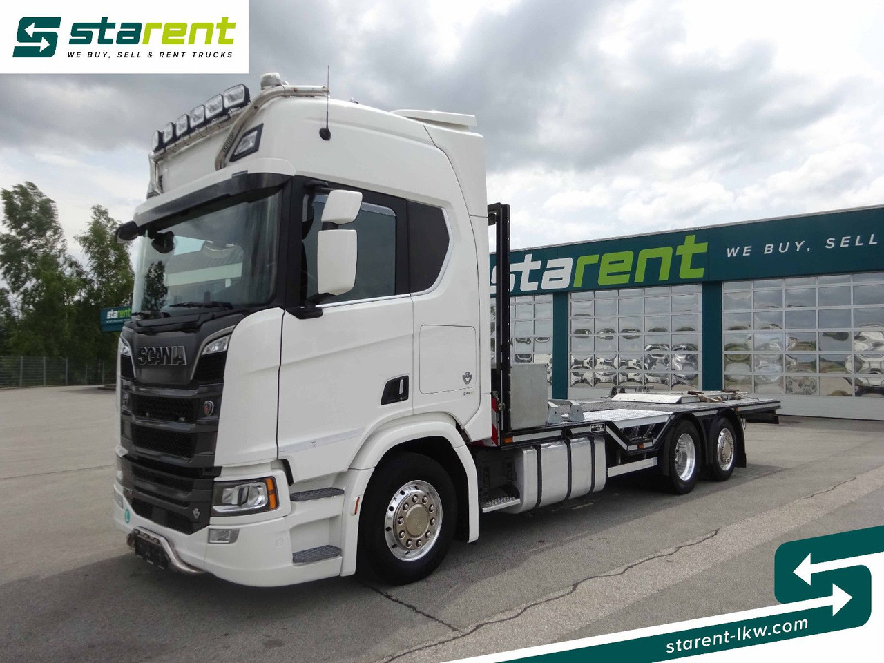 Scania R770 V8 Fahrzeugtransporter, Retarder, Seilwinde - Pritsche LKW: das Bild 1 Scania R770 V8 Fahrzeugtransporter, Retarder, Seilwinde - Pritsche LKW: das Bild 1