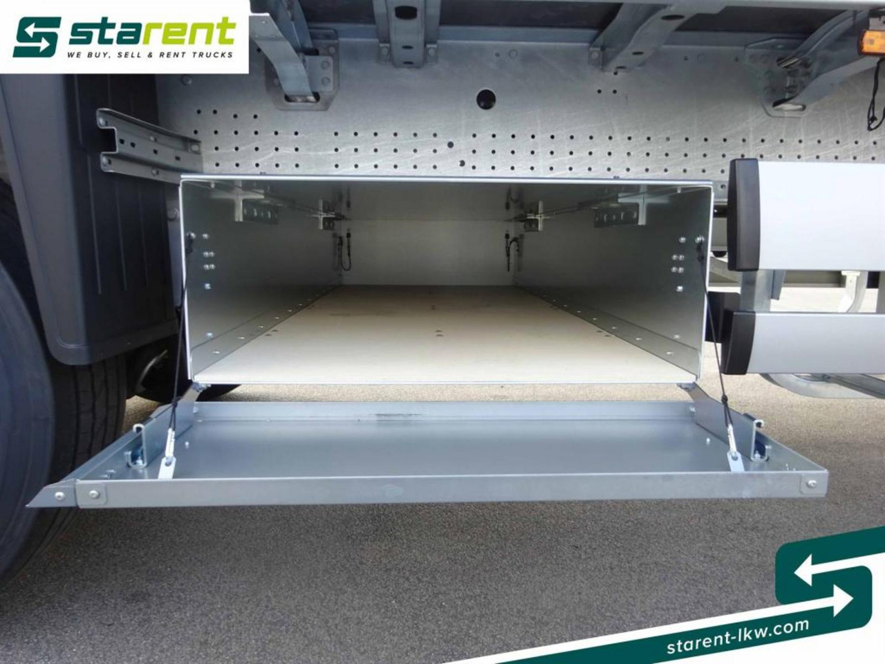 NEU: Pritschenauflieger/ Plattformauflieger Schmitz Baustofftrailer, Liftachse, Rungen, 80cm Bordwände: das Bild 18