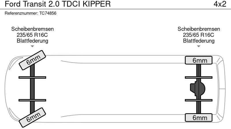 Ford Transit 2.0 TDCI KIPPER - Kipper Transporter: das Bild 5 Ford Transit 2.0 TDCI KIPPER - Kipper Transporter: das Bild 5