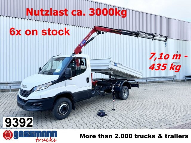Iveco Daily 70C18H 4x2 mit Kran HMF 340-K3, Funk - Kipper, Autokran: das Bild 1 Iveco Daily 70C18H 4x2 mit Kran HMF 340-K3, Funk - Kipper, Autokran: das Bild 1