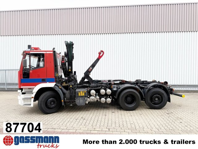 Iveco EuroTech 240E38 6x2-4, Lift-/Lenkachse, - Abrollkipper, Autokran: das Bild 1 Iveco EuroTech 240E38 6x2-4, Lift-/Lenkachse, - Abrollkipper, Autokran: das Bild 1