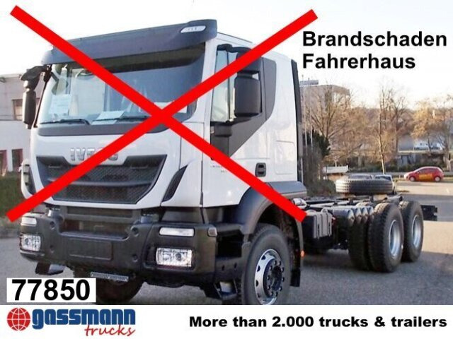 Iveco Trakker AD260T45 6x4, BRANDSCHADEN FAHRERHAUS! - Fahrgestell LKW: das Bild 1 Iveco Trakker AD260T45 6x4, BRANDSCHADEN FAHRERHAUS! - Fahrgestell LKW: das Bild 1