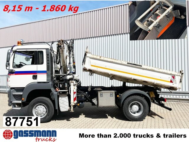 MAN TGA 18.440 4x4 BB mit Kran Atlas AK 165.2E, Funk - Kipper, Autokran: das Bild 1 MAN TGA 18.440 4x4 BB mit Kran Atlas AK 165.2E, Funk - Kipper, Autokran: das Bild 1